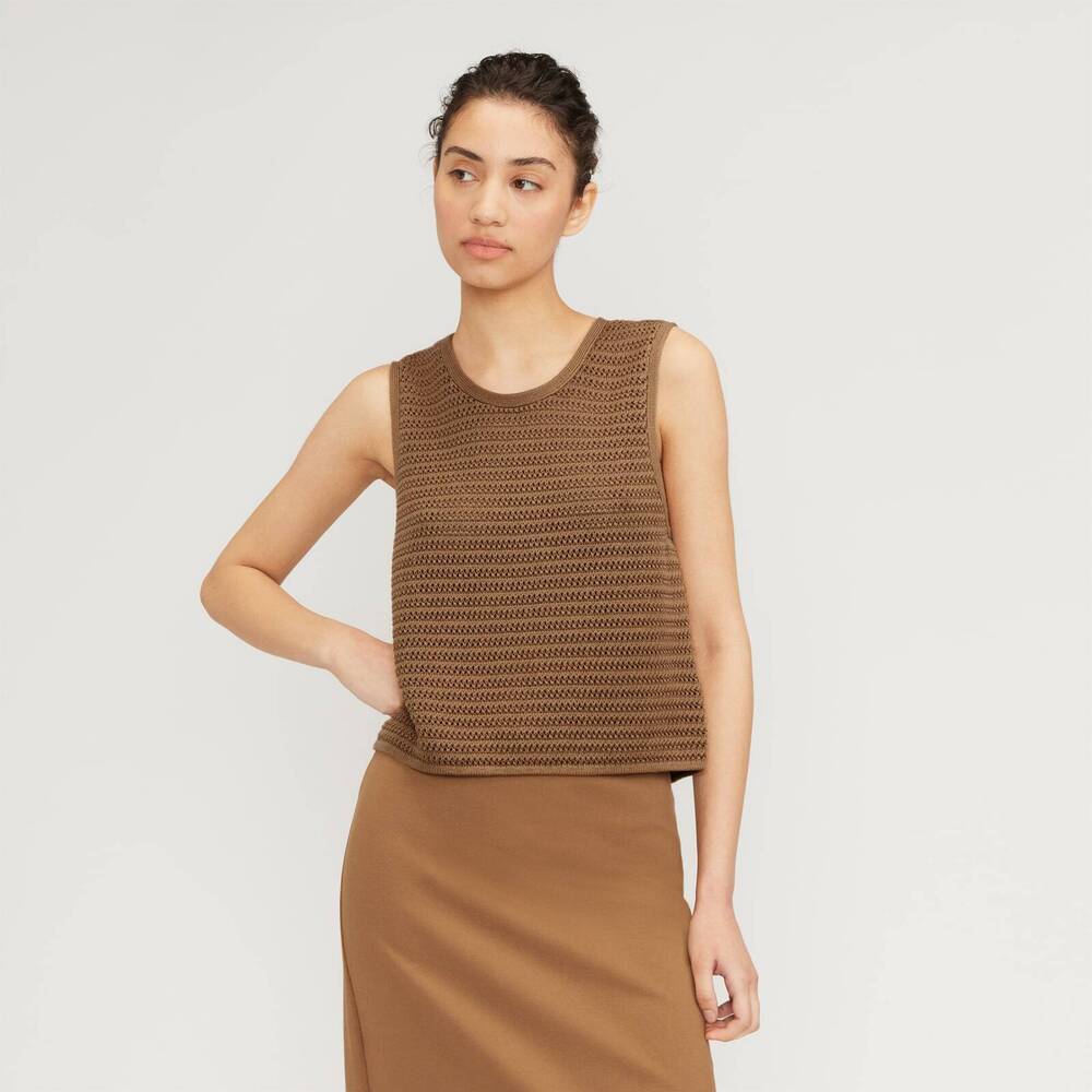 Everlane The Crochet Knit Cami